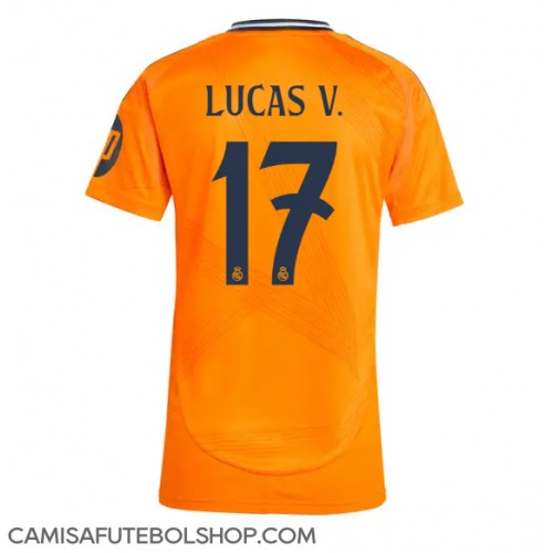 Camisa de time de futebol Real Madrid Lucas Vazquez #17 Replicas 2º Equipamento Feminina 2024-25 Manga Curta